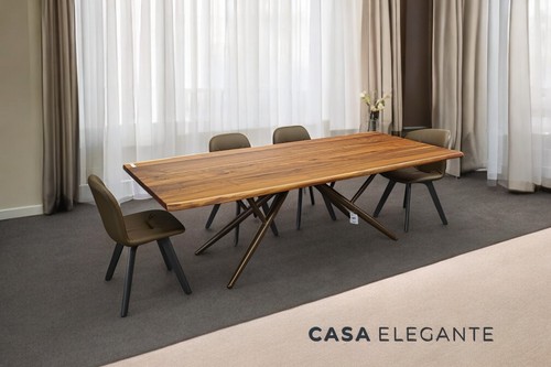 Modern italian wood dining - italian,